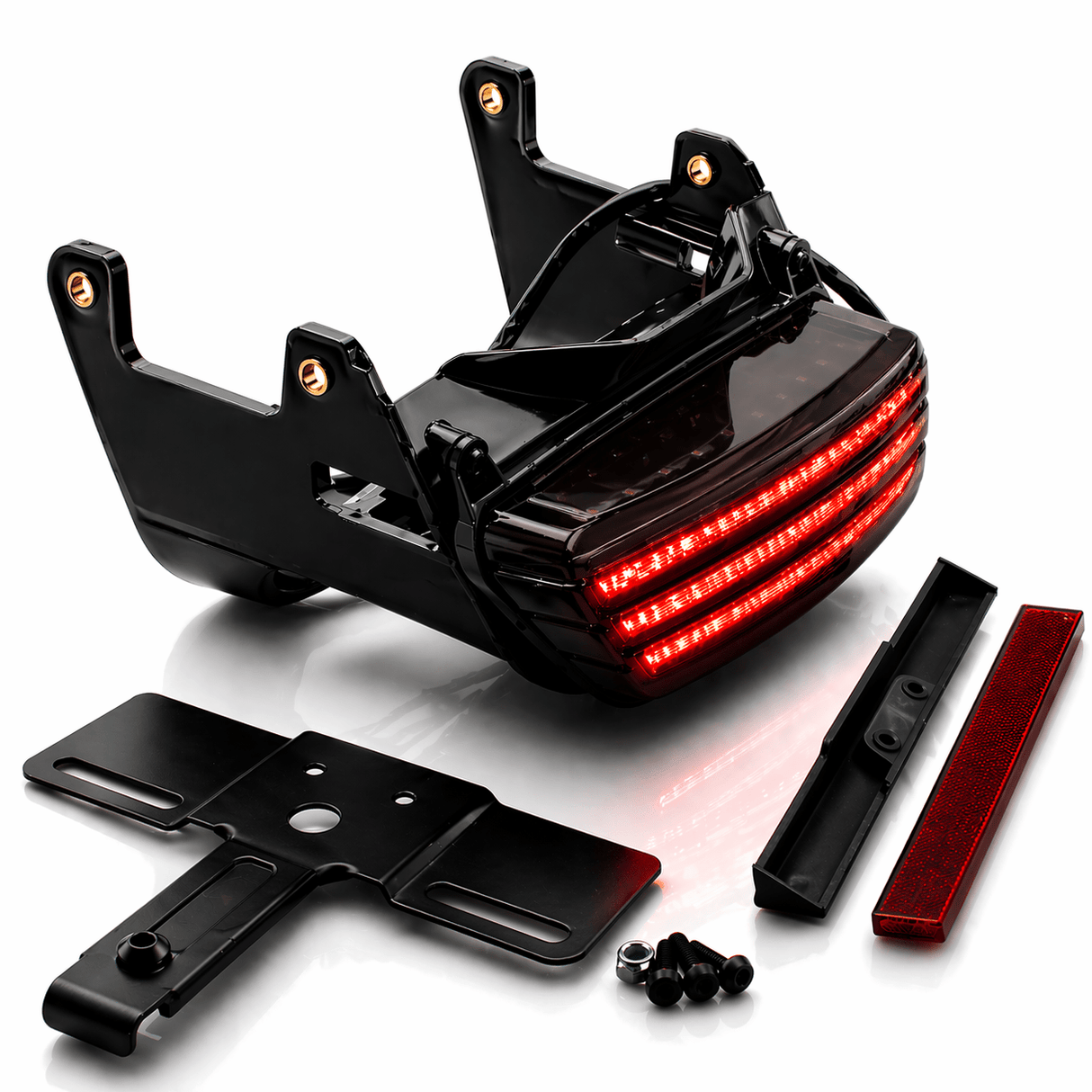 Eagle Lights Bobtail Tri-Bar LED Tail Light For '08 - 2013 Harley-Davidson® Dyna Fat Bob