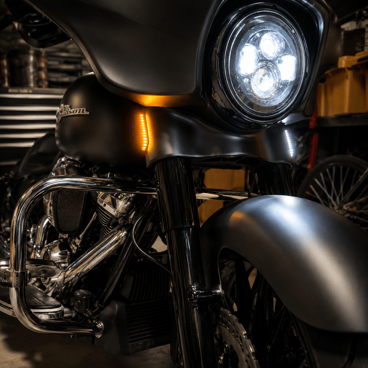 Eagle Lights SWITCHBLADE Low Profile Fork LED Turn Signal and Running Lights for 2006 - 2023 Harley-Davidson® Models