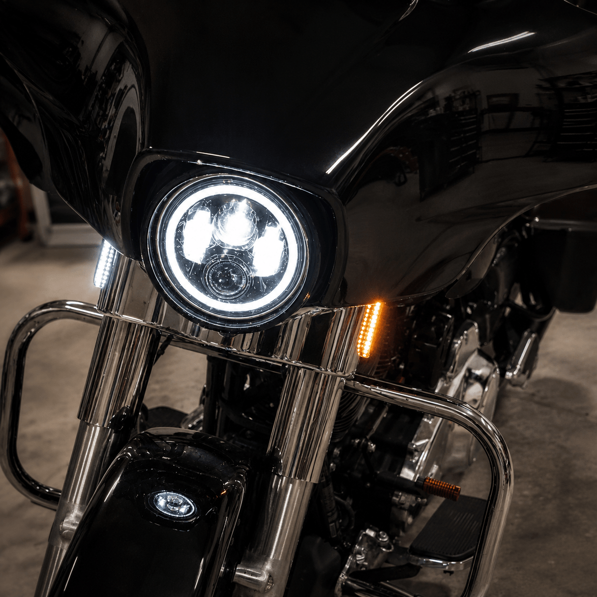 Eagle Lights SWITCHBLADE Low Profile Fork LED Turn Signal and Running Lights for 2006 - 2023 Harley-Davidson® Models