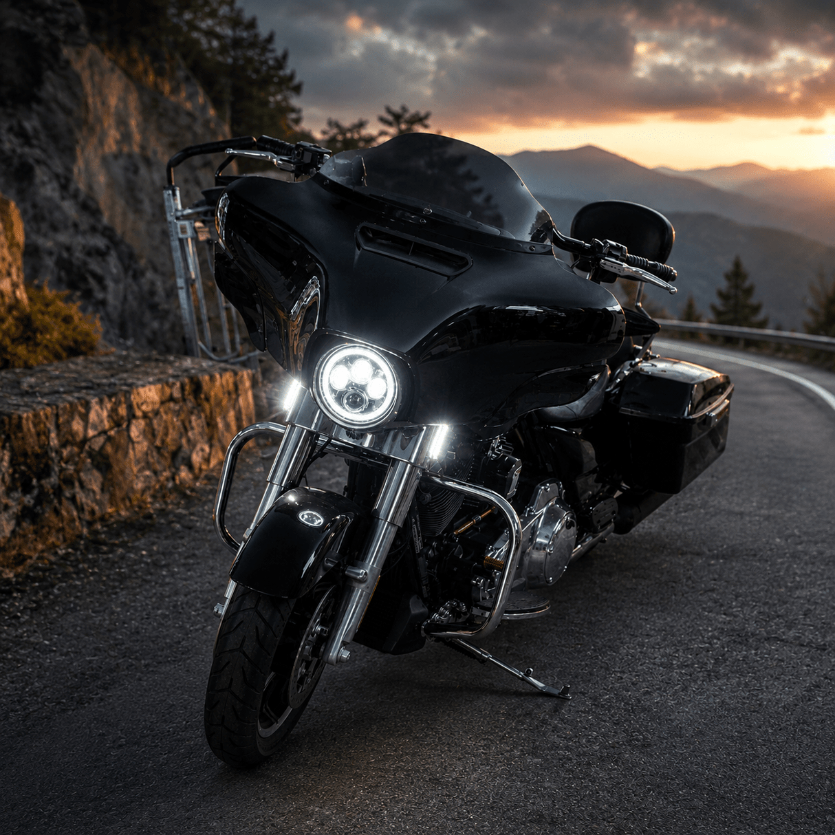 Eagle Lights SWITCHBLADE Low Profile Fork LED Turn Signal and Running Lights for 2006 - 2023 Harley-Davidson® Models