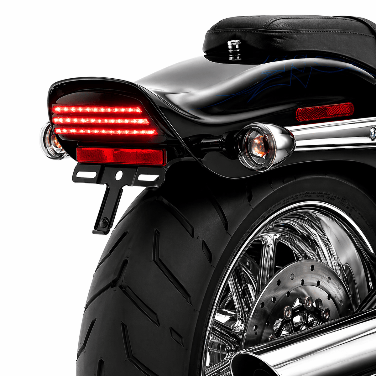 Eagle Lights Bobtail Tri-Bar LED Tail Light For '08 - 2013 Harley