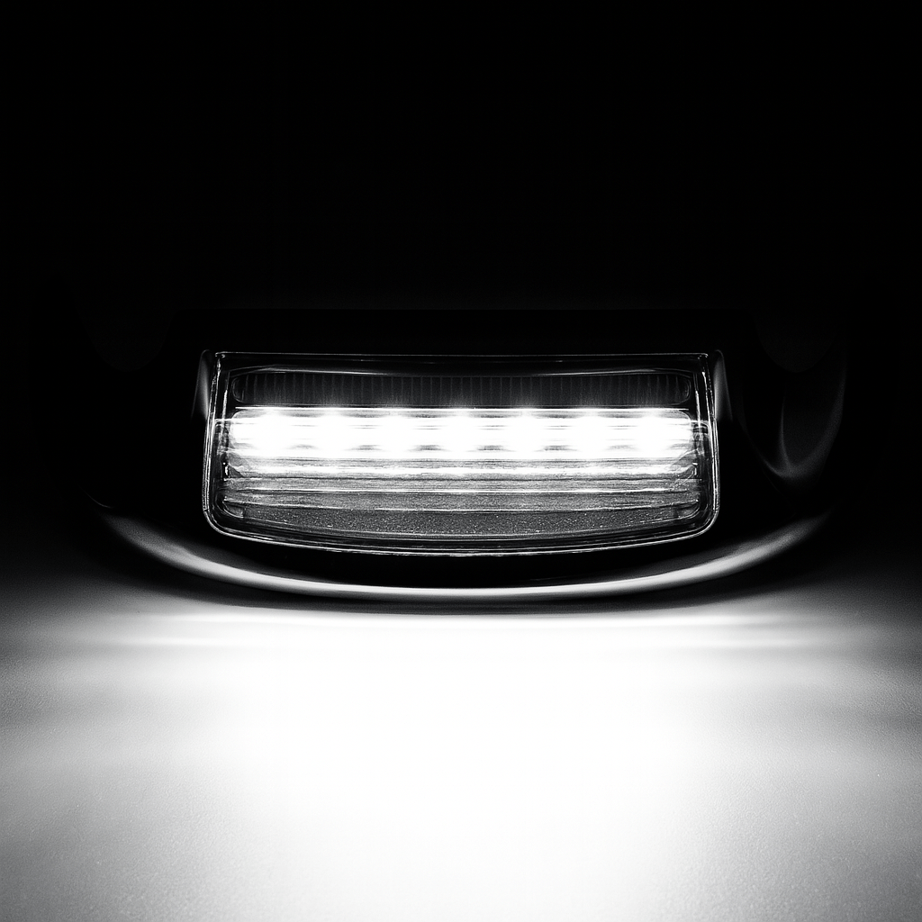 Eagle Lights LED Front Fender Tip Light and Chrome Housing with Smoked Lens for Harley-Davidson® Tri Glide