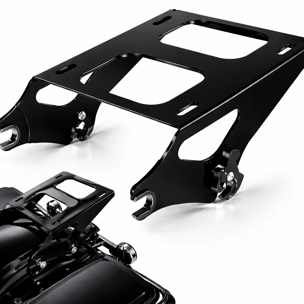 Eagle Lights Heavy-Duty Detachable Tour Pack Mount Rack – 55 lb Load Capacity for 2014+ Harley-Davidson Touring Models