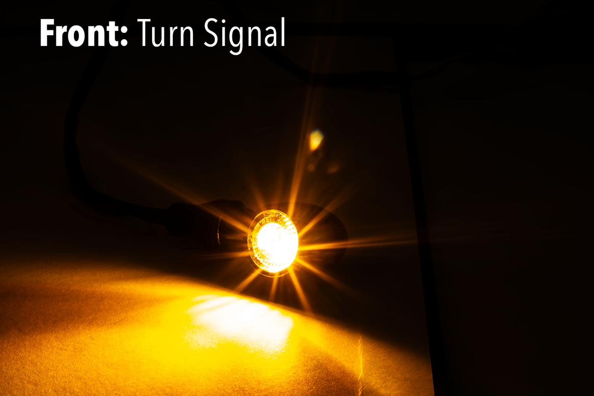 Eagle Lights BULLETBEAM Front LED Turn Signals with Running Lights for Indian® Scout, Bobber, Sixty, Rogue - 2 Lights