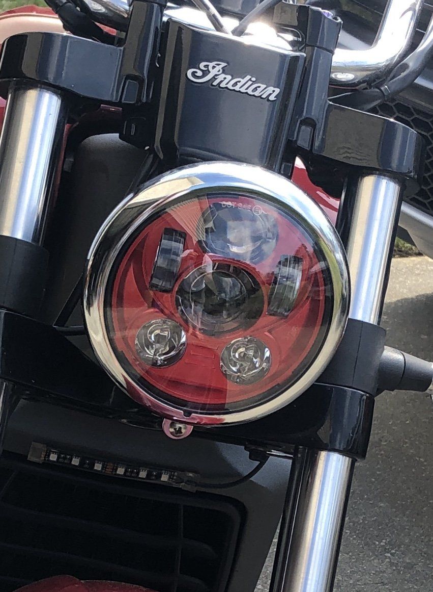 Eagle Lights 5 3/4" 8900 Series Generation III LED Projection Headlight For Indian® Scout, Scout 60, Bobber