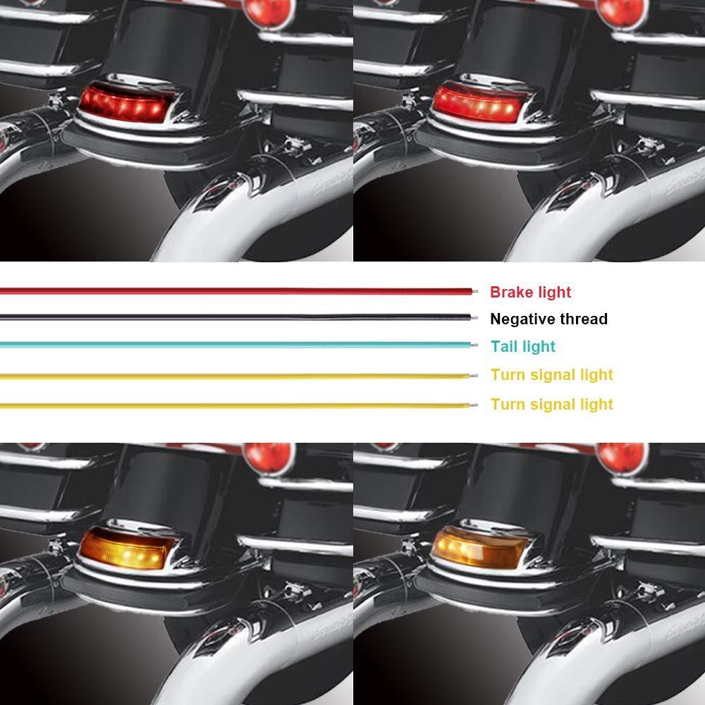 Eagle Lights LED Rear Fender Tip Upgrade Kit for 2009 and Newer Harley Davidson Electra Glide, Ultra Limited, Road Glide Models