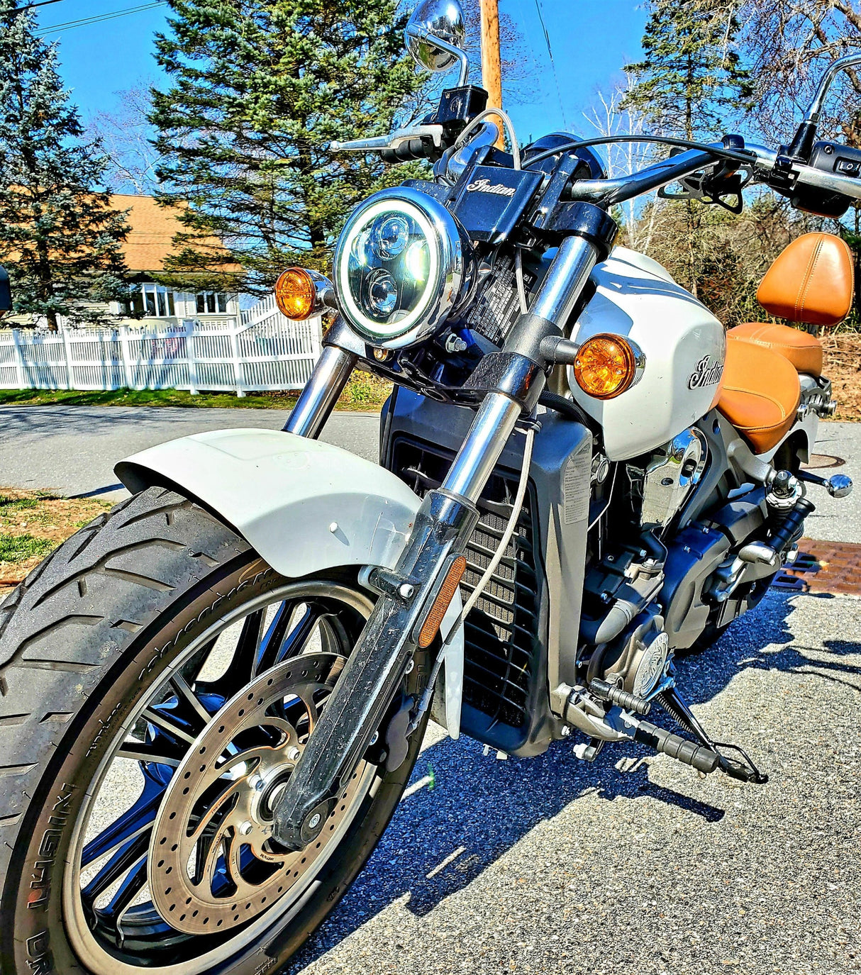 Eagle Lights 5 3/4" LED Headlight Kit with Halo Ring for Harley-Davidson® and Indian® Motorcycles - Generation II