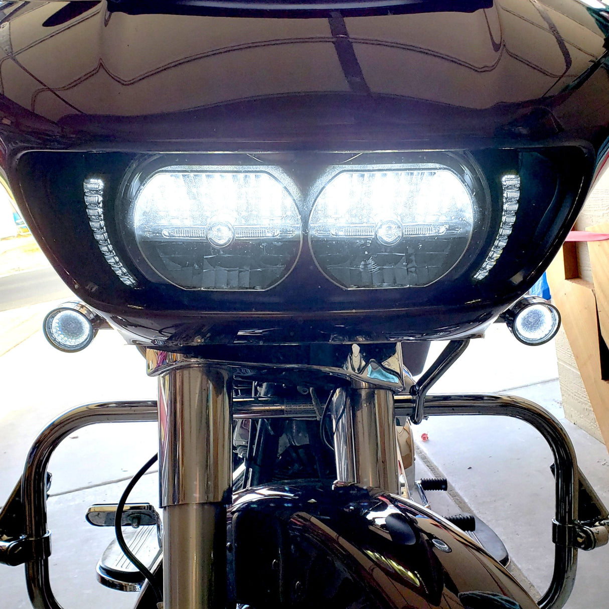 Eagle Lights Vent Insert Midnight Edition LED Running Lights and Turn Signals for Harley-Davidson® Road Glide Motorcycles