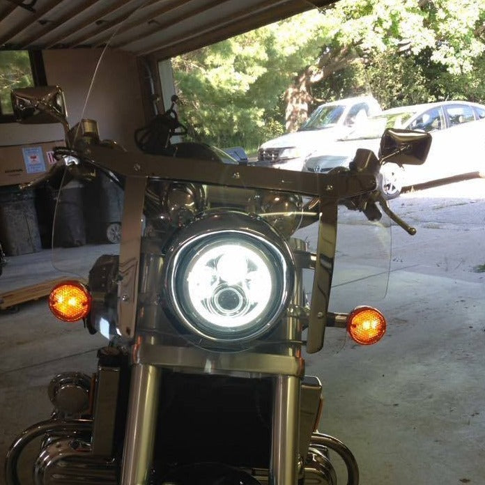 Honda Valkyrie LED Headlights - Eagle Lights 1997-2003 Honda Valkyrie Standard And Touring Models Round Projection LED Headlight And Passing Lights