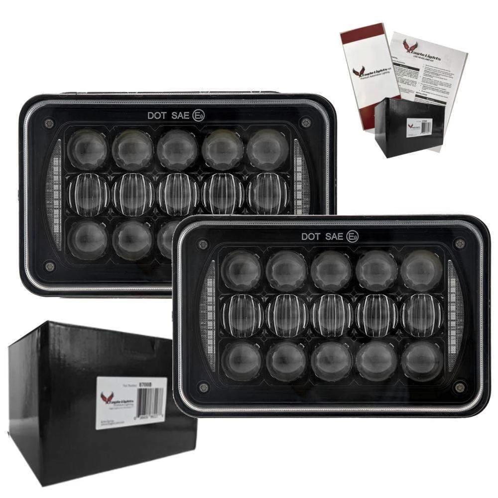 4 X 6 LED Headlights - Eagle Lights 4627B-2 LED 4 X 6 Headlights - Double Pack