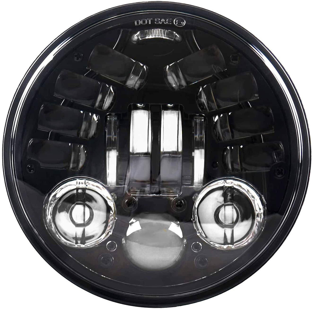 Eagle Lights 7" LED Projector Headlight with Integrated Turn Signals for Harley Davidson 7'' LED Projection Head Lamp