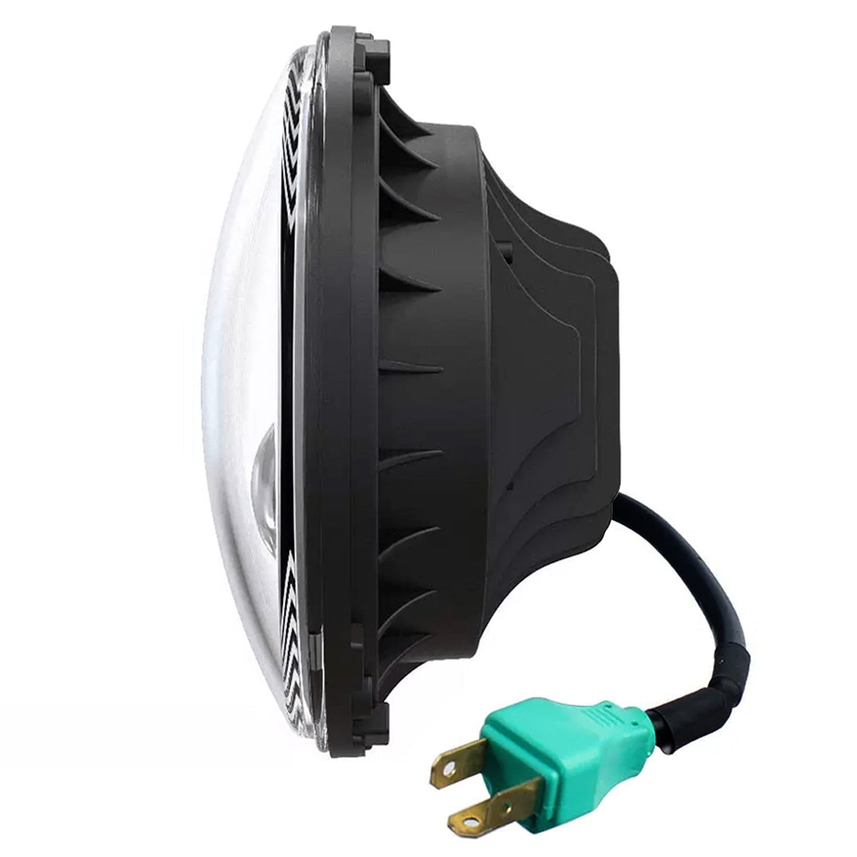 Eagle Lights 7" LED Headlight with LED Halo Ring for Harley-Davidson® and Indian® Motorcycles - Generation II / Chrome Kit