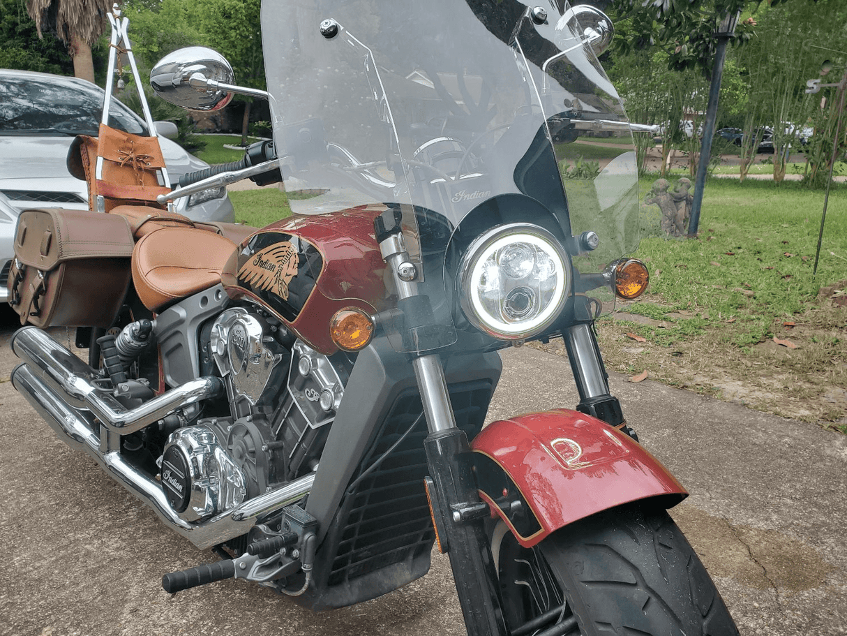 Eagle Lights 5 3/4" LED Headlight Kit with Halo Ring for Harley-Davidson® and Indian® Motorcycles - Generation II