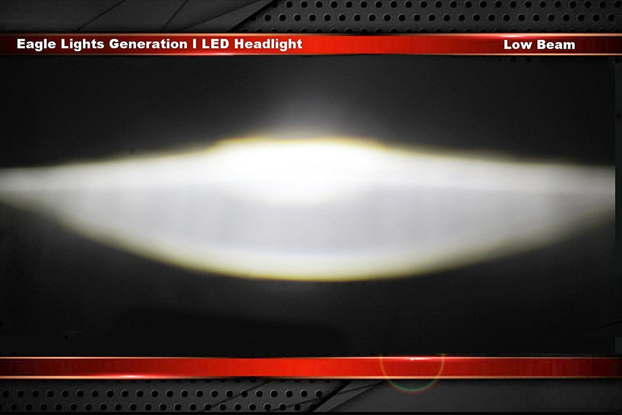 7” Halo & DRL LED Headlights - Eagle Lights 7" Black LED Headlight Halo Ring For Harley Davidson Motorcycles*