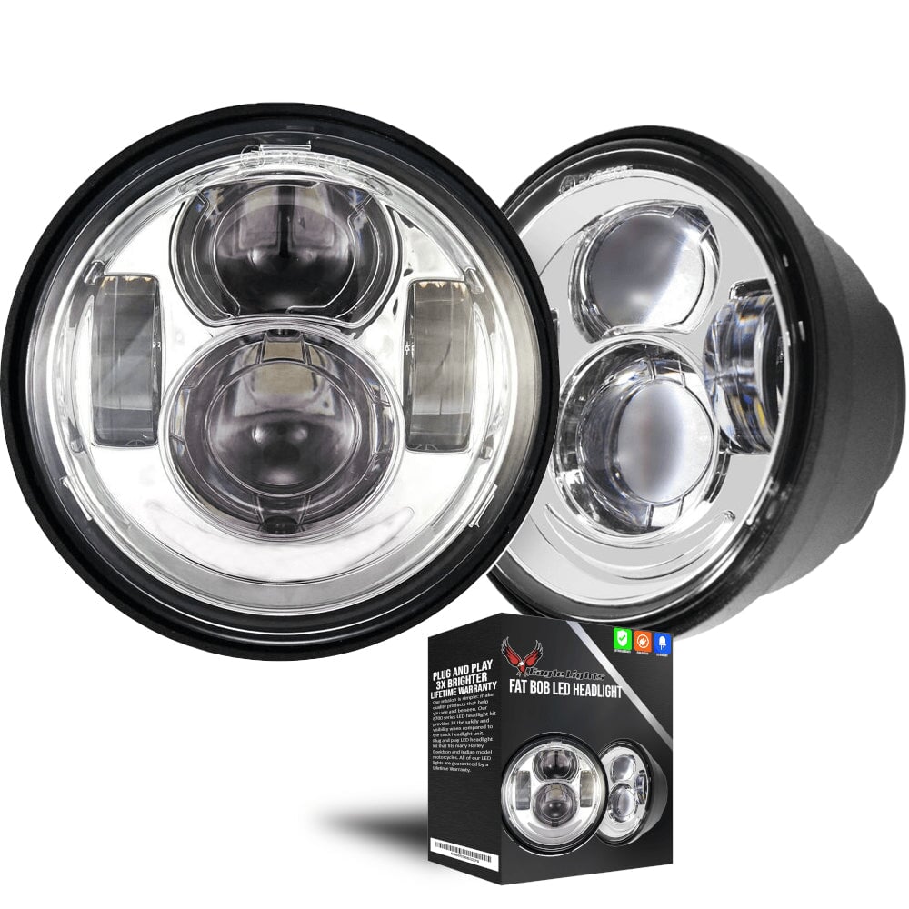Eagle Lights Dual LED Headlight Kit for 2008 - 2017 Harley-Davidson® Fat Bob Models