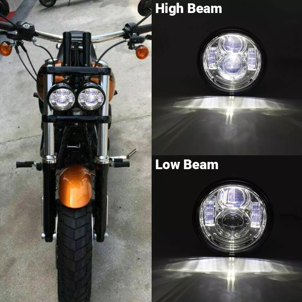 Eagle Lights Dual LED Headlight Kit for 2008 - 2017 Harley-Davidson® Fat Bob Models