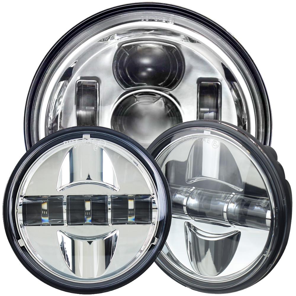 Eagle Lights LED Headlight and Spot Light Upgrade for Indian® Chieftain, Chief Vintage, Springfield, Chieftain Classic, Roadmaster