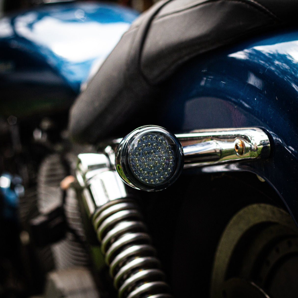 Eagle Lights 2" Rear LED Turn Signals, Running and Brake Lights for Harley-Davidson® Motorcycles- Generation I / 1157 Base / Red