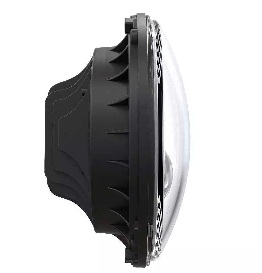 Eagle Lights 7" LED Headlight and 4.5" LED Passing Light Kit for Harley-Davidson® and Indian® Motorcycles - Generation I / Black