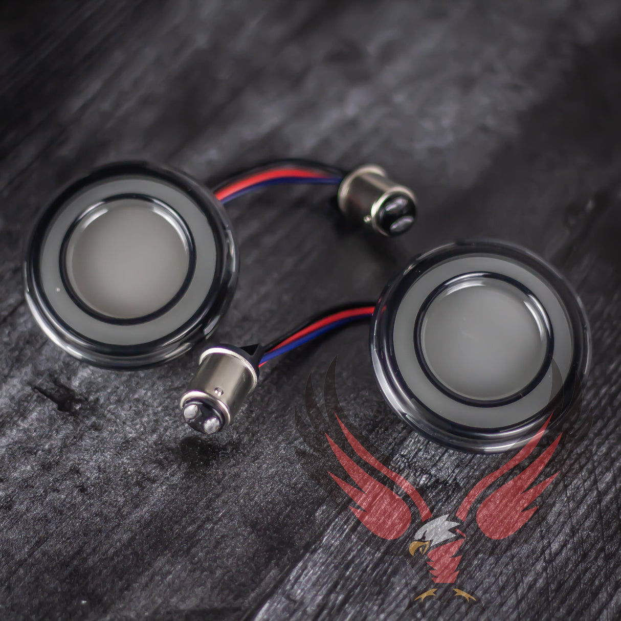 Eagle Lights HALOS 2" Front LED Turn Signals for Harley-Davidson® Motorcycles