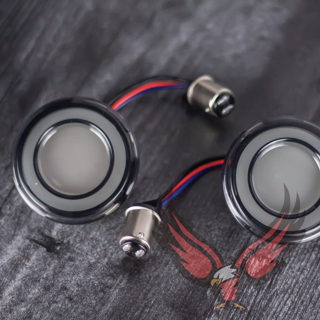 Eagle Lights HALOS 2" Front LED Turn Signals for Harley-Davidson® Motorcycles