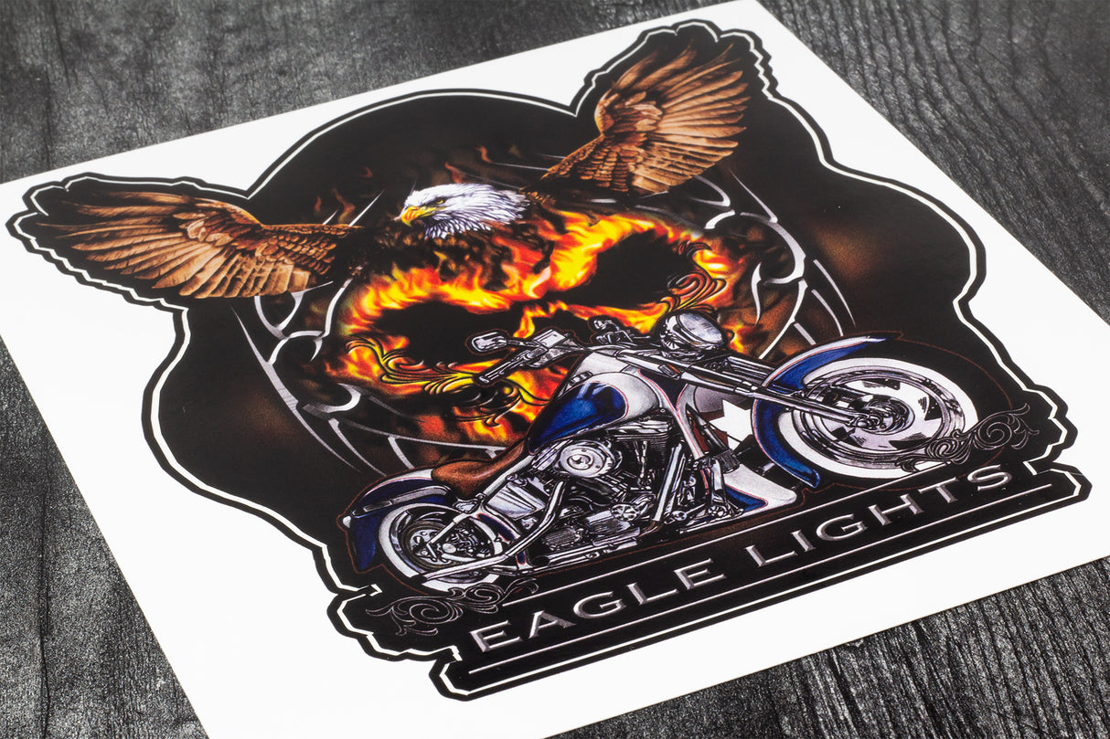 Eagle Lights "Flaming Eagle" Sticker / Decal