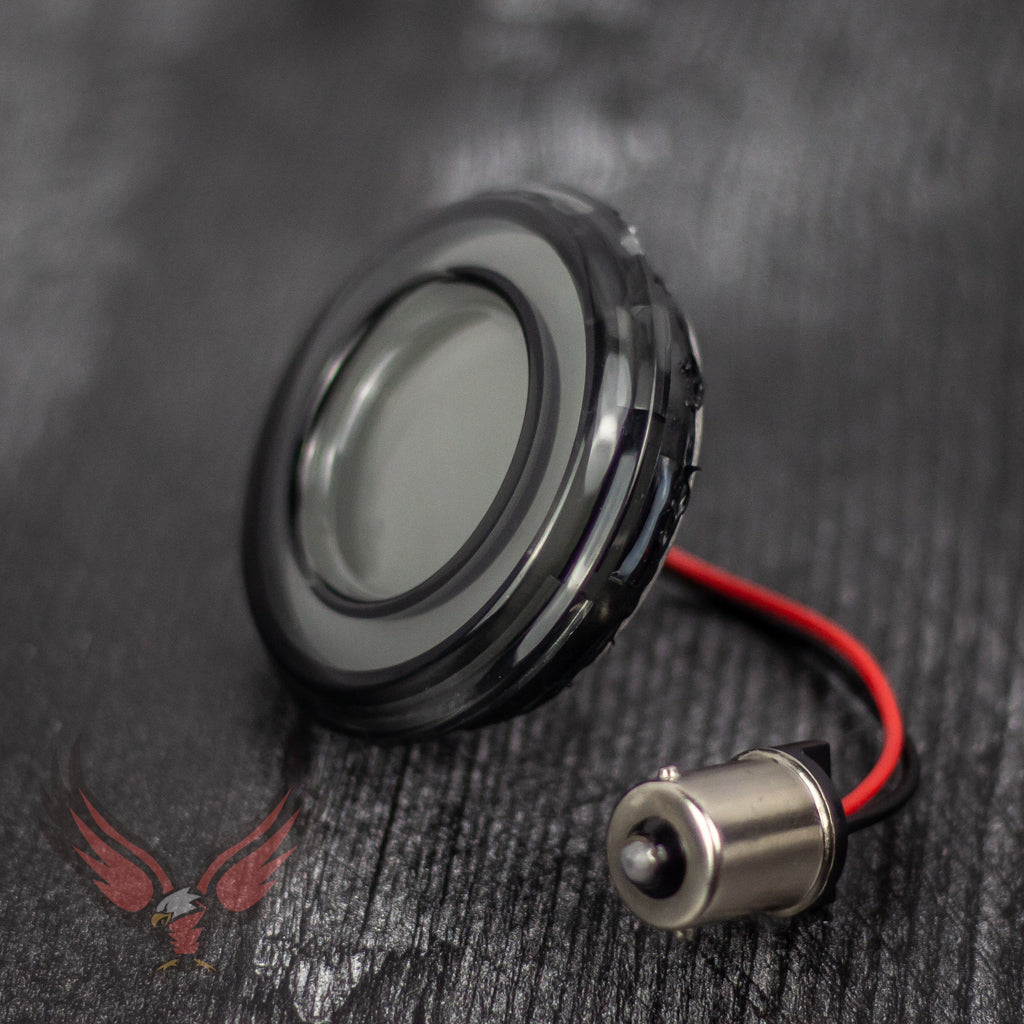 Eagle Lights HALOS 2" Rear Amber LED Turn Signals for Harley-Davidson® Motorcycles - 1156 Base / Amber