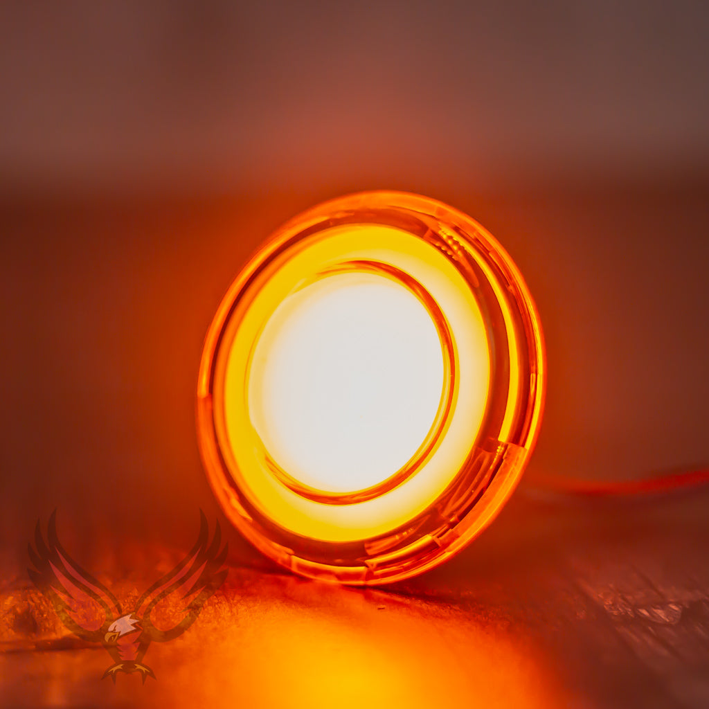 Eagle Lights HALOS 2" Front LED Turn Signals for Harley-Davidson® Motorcycles with Amber Running Light