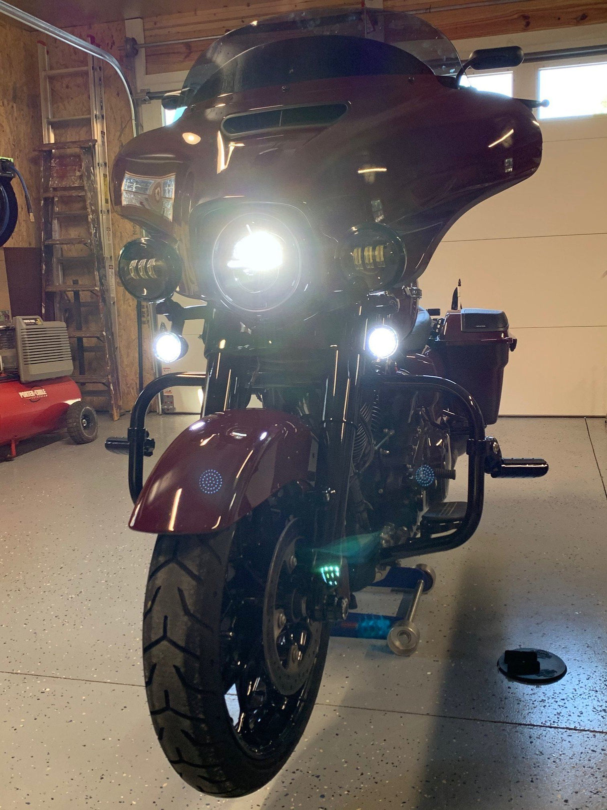 Eagle Lights Infinity Beam Series 7" Round LED Headlight for Harley-Davidson® and Indian® Motorcycles