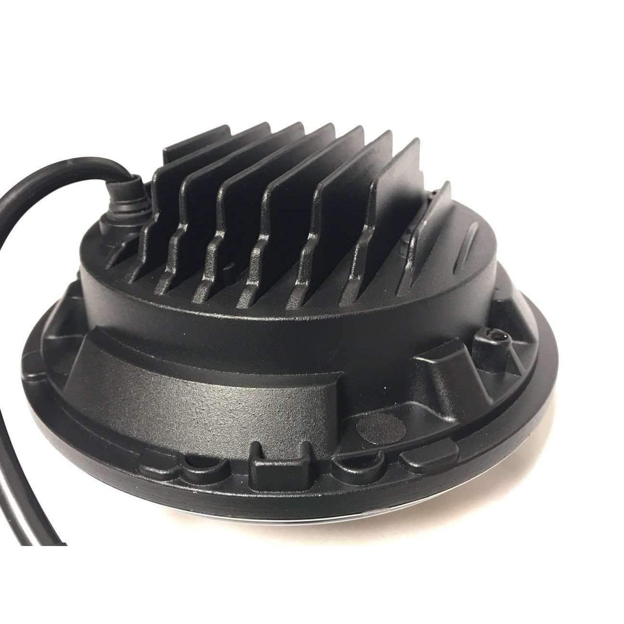 7” Halo LED Headlight Kits - Eagle Lights 7" Round LED Projection Headlight Generation III- Black - Halo Ring - Jeep Wrangler