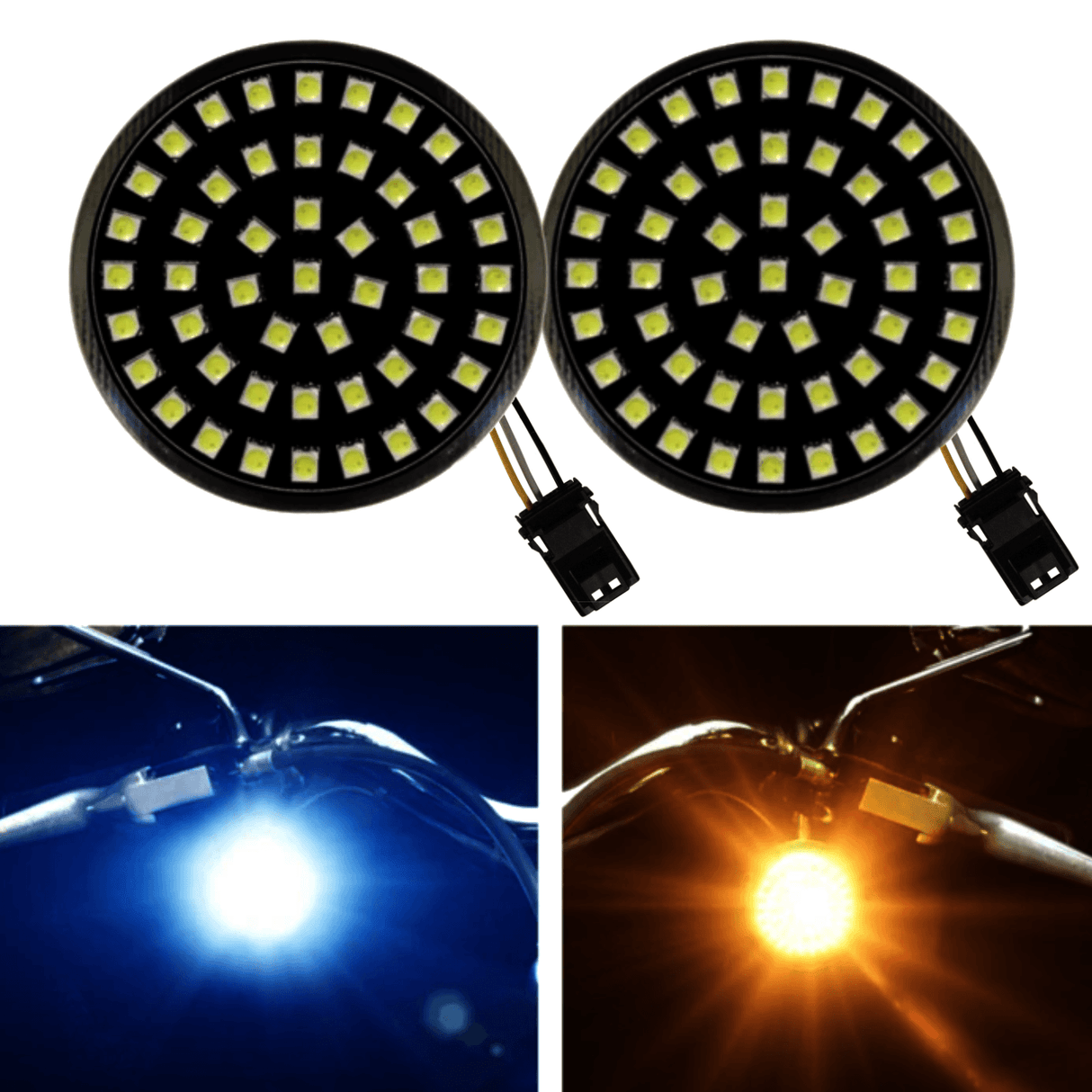 Eagle Lights Generation II Midnight Edition Front LED Turn Signals for 2025 Softail Models