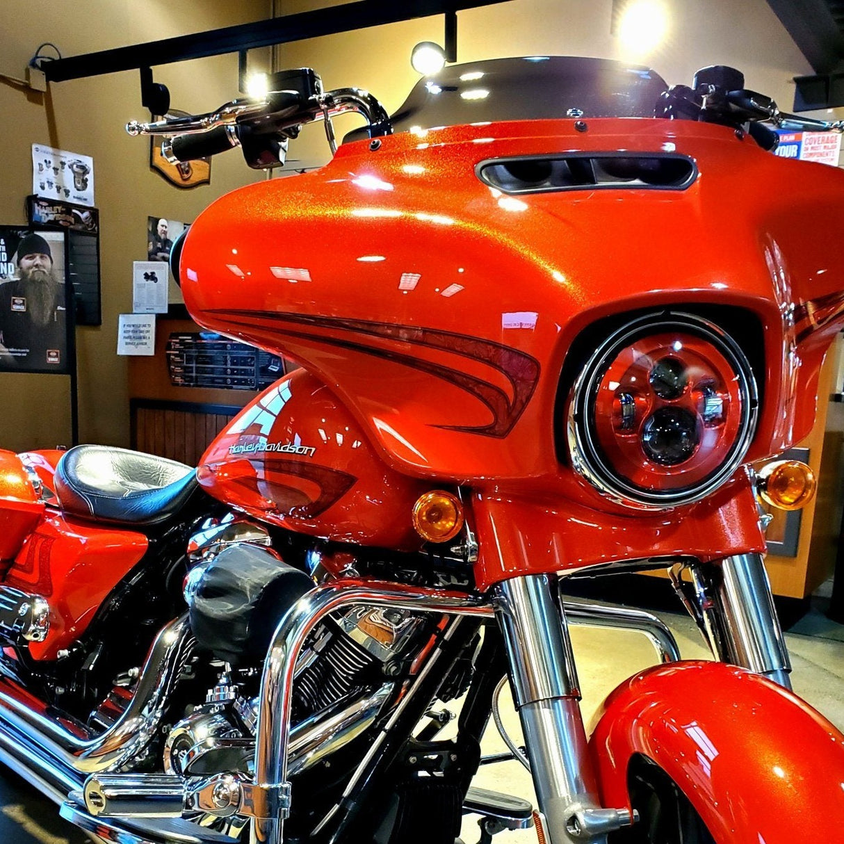 Eagle Lights 7" LED Headlight Kit for Harley-Davidson® and Indian® Motorcycles - Color Matched / Generation I