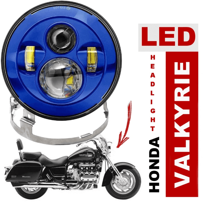 1997-2003 Honda Valkyrie Round Projection LED Headlight