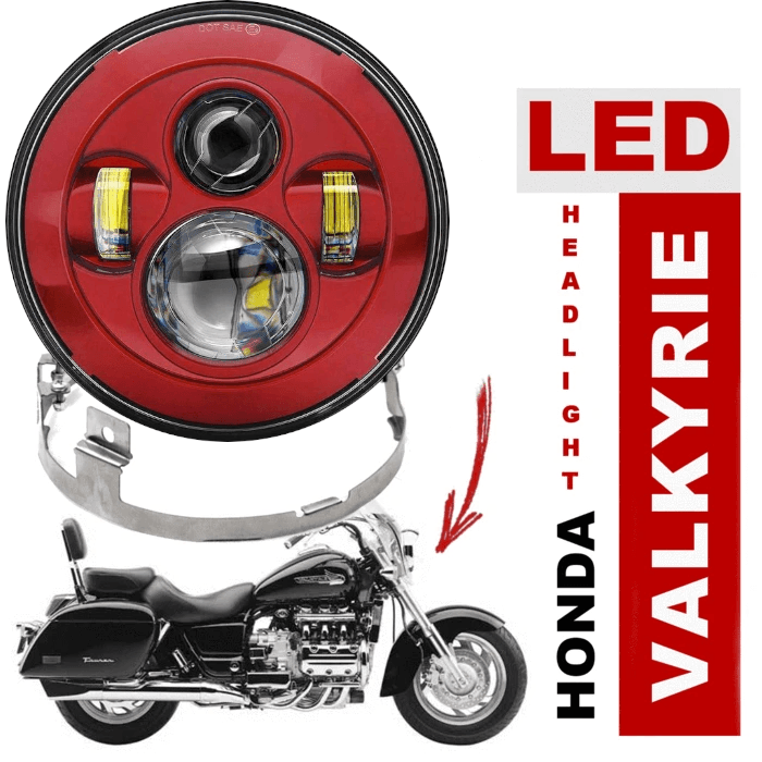 1997-2003 Honda Valkyrie Round Projection LED Headlight