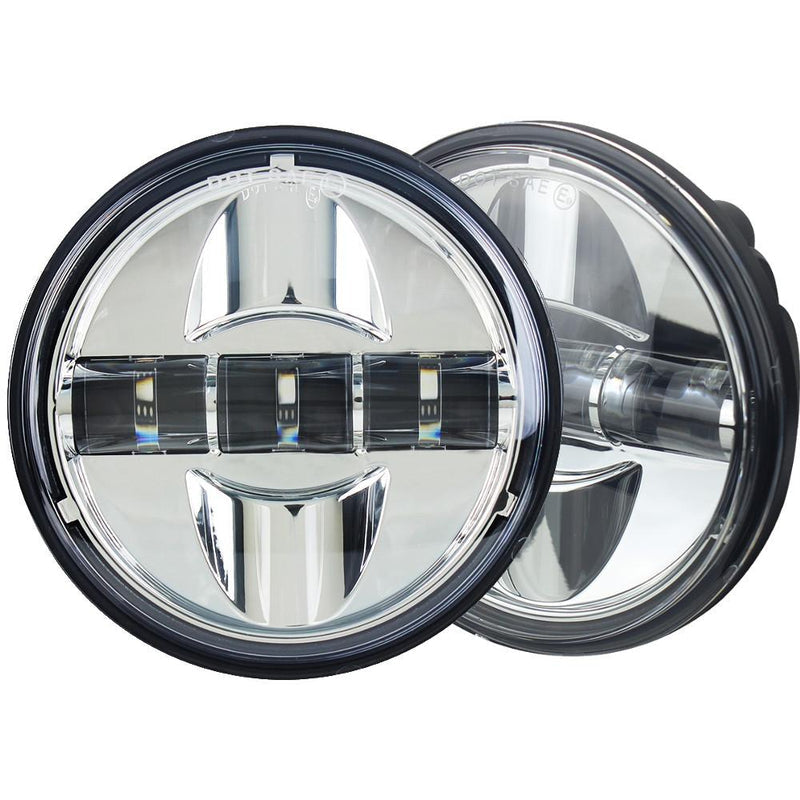 1997-2003 Honda Valkyrie Round Projection LED 7" Headlight and 4.5" Passing Lights