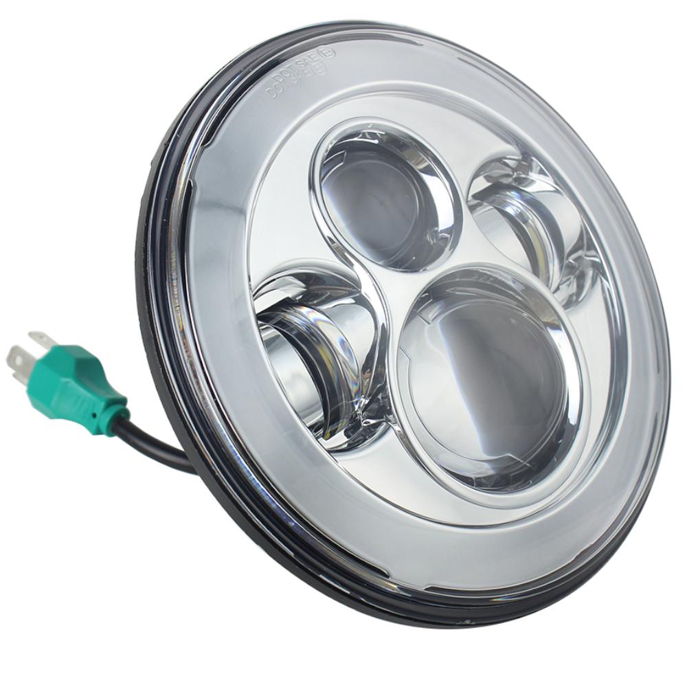 Eagle Lights 7" LED Headlight for Harley-Davidson® and Indian® Motorcycles - Generation I / Chrome Kit