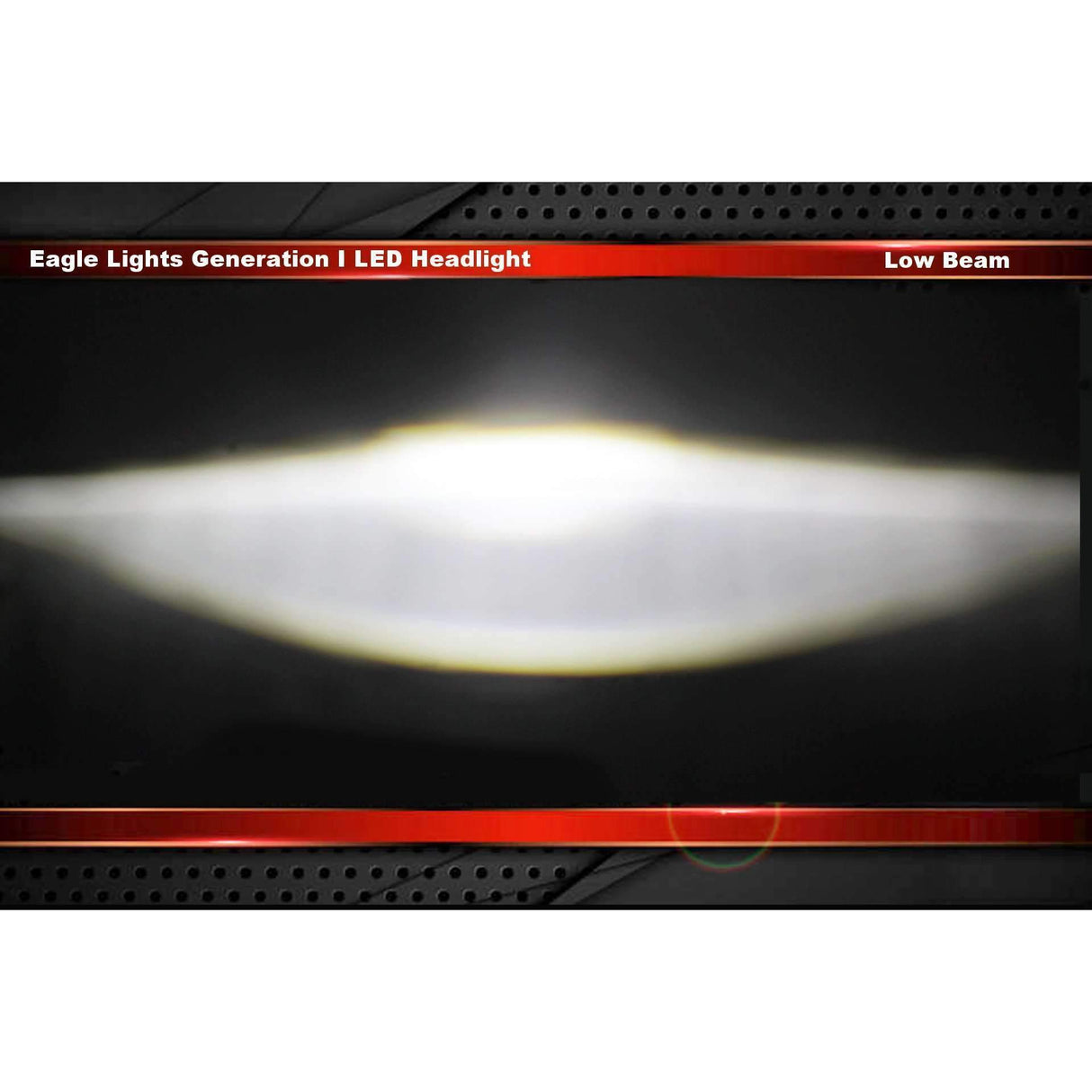 7” LED Headlights - Eagle Lights Black 7" Harley LED Projection Headlight For Harley Davidson Motorcycles*