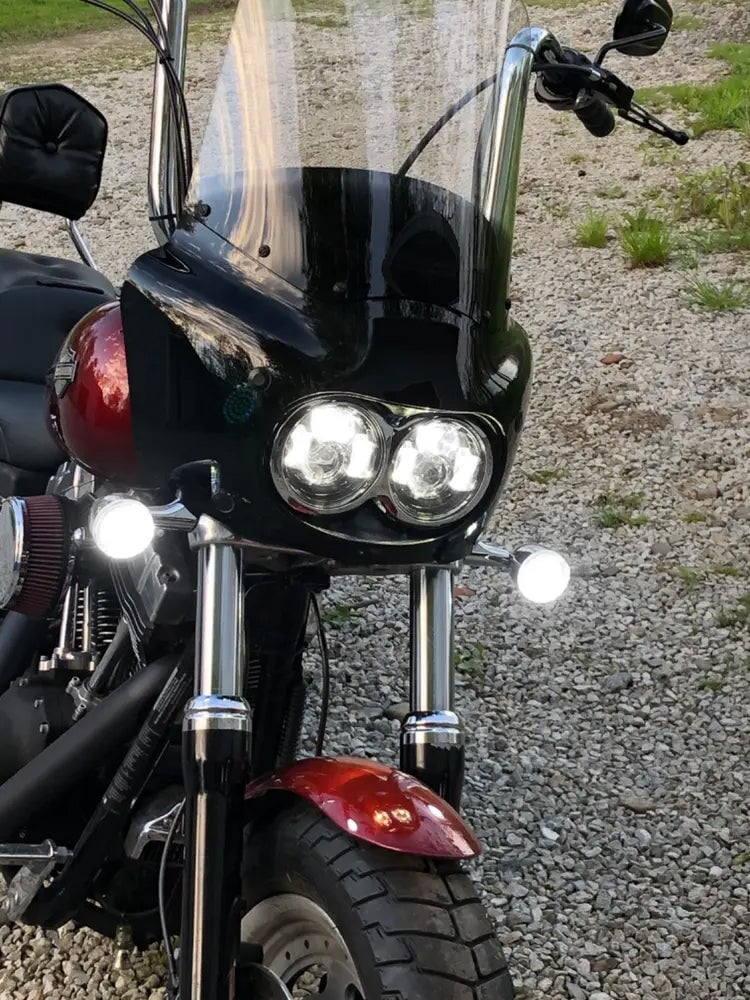 Eagle Lights Dual LED Headlight Kit for 2008 - 2017 Harley-Davidson® Fat Bob Models