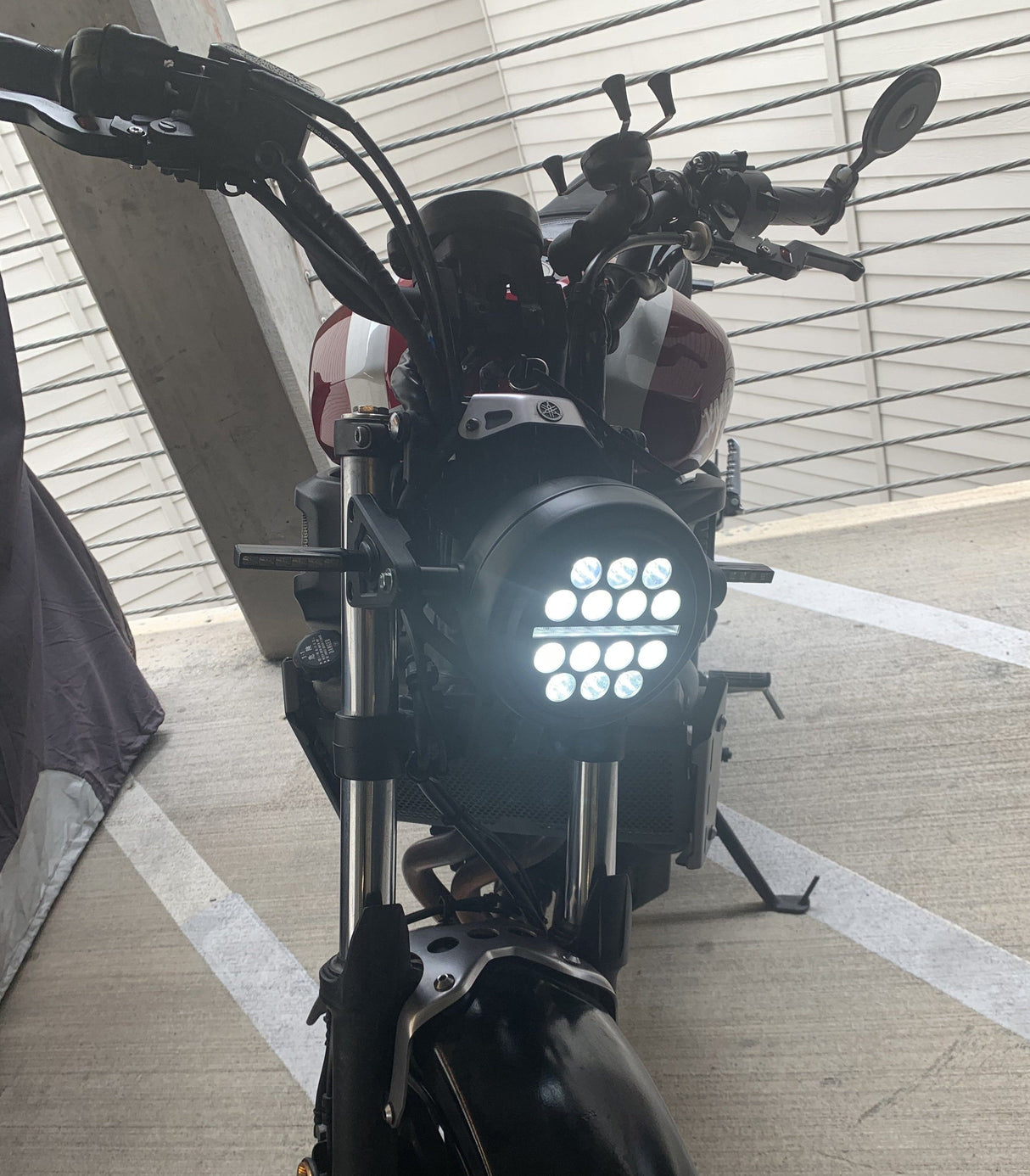 Eagle Lights 5 3/4" / 5.75" Slim Line Multi LED Projection Headlight - Black - Fits All 5 3/4" Harley-Davidson® and Indian® Headlight Buckets