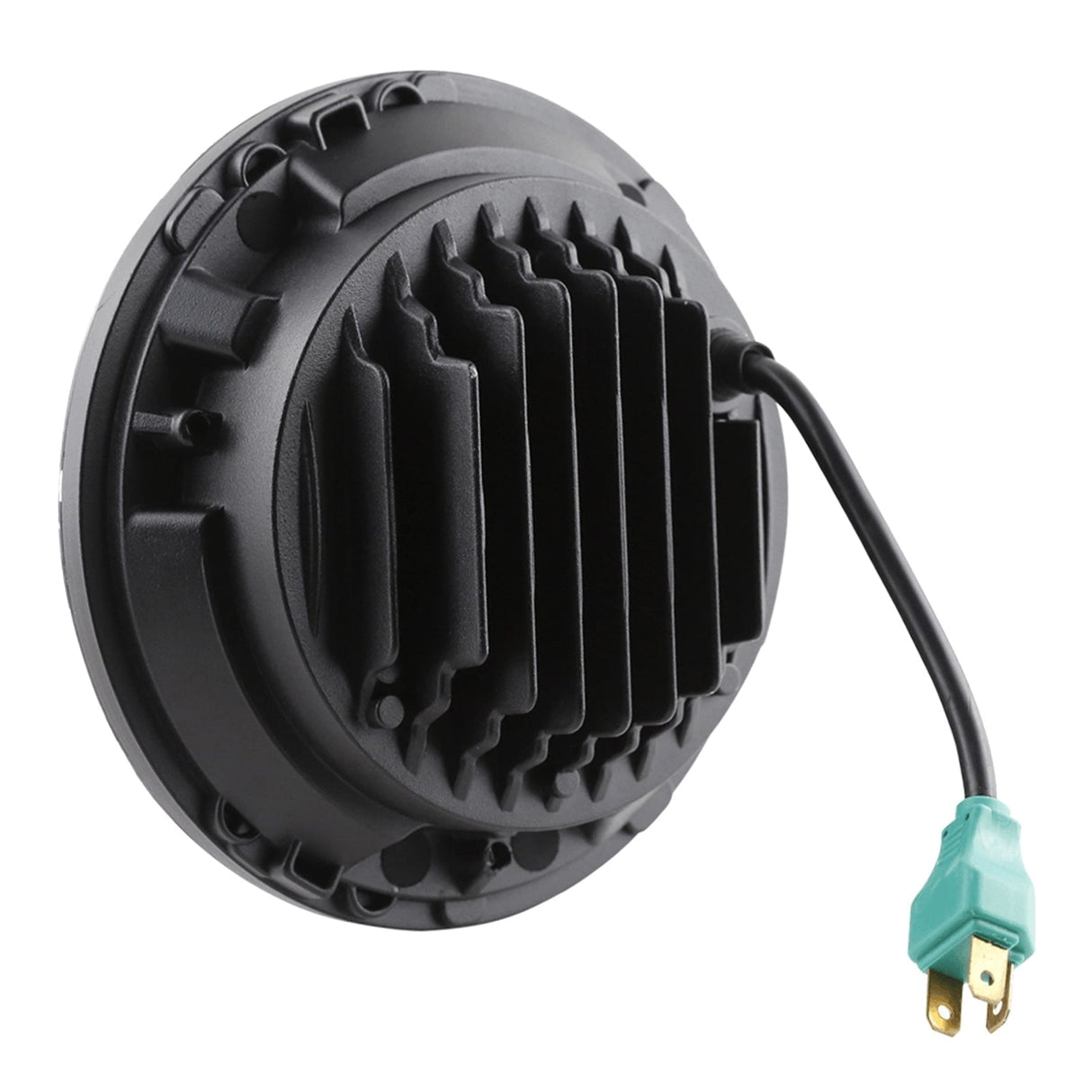 Eagle Lights 7" LED Headlight and 4.5" LED Passing Light Kit with Halo Rings for Harley-Davidson® & Indian® Motorcycles - Generation III / Chrome / Halo Ring