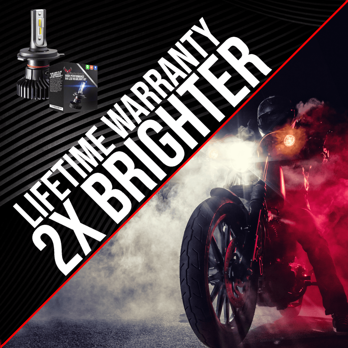 Eagle Lights Infinity Beam LED H7 Headlight Bulb for Honda Motorcycles