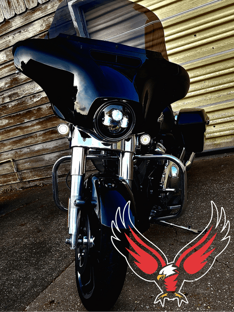 Enhance Your Harley Davidson Street Glide with an Eagle Lights 7" LED Headlight Upgrade
