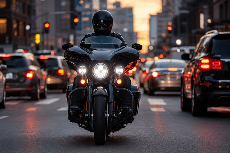 Motorcycle Visibility in Traffic: How LED Lights Help Riders Stand Out