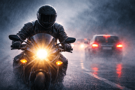 Riding in the Rain & Fog: Why Motorcycle Visibility Drops