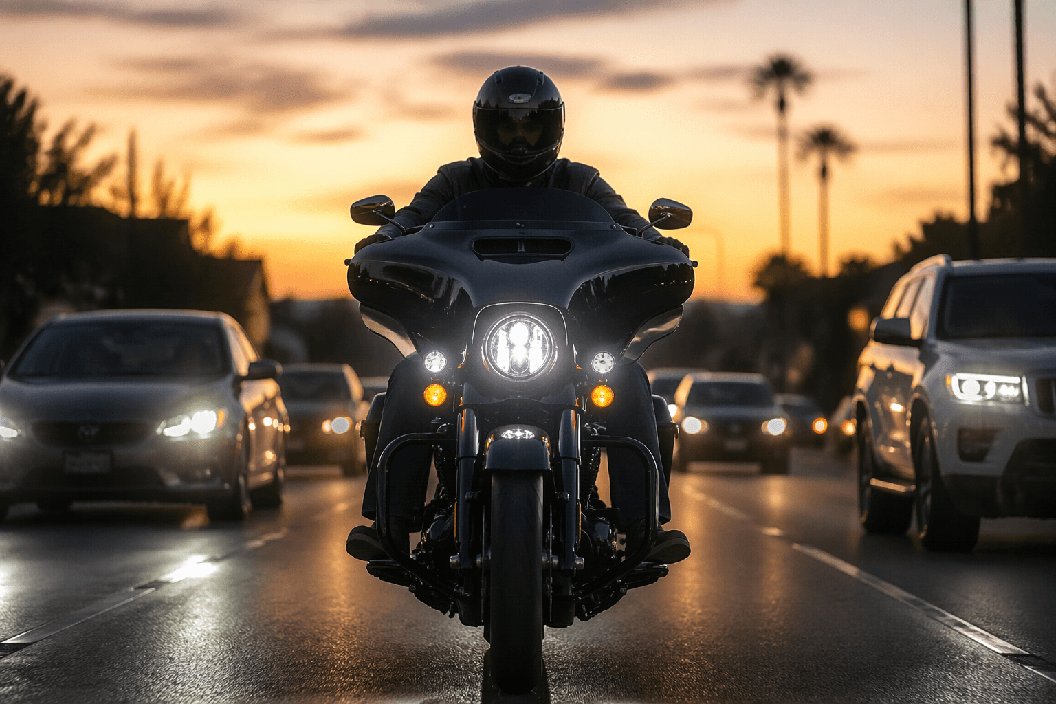 Why Drivers Misjudge Motorcycle Distance - How Better Lighting Helps Fix It