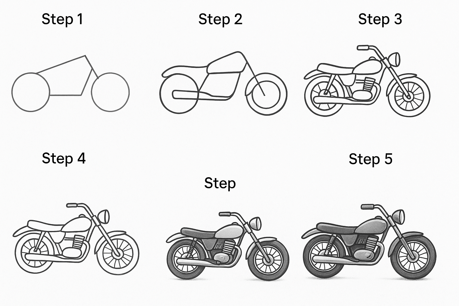 How Do You Draw a Motorcycle?