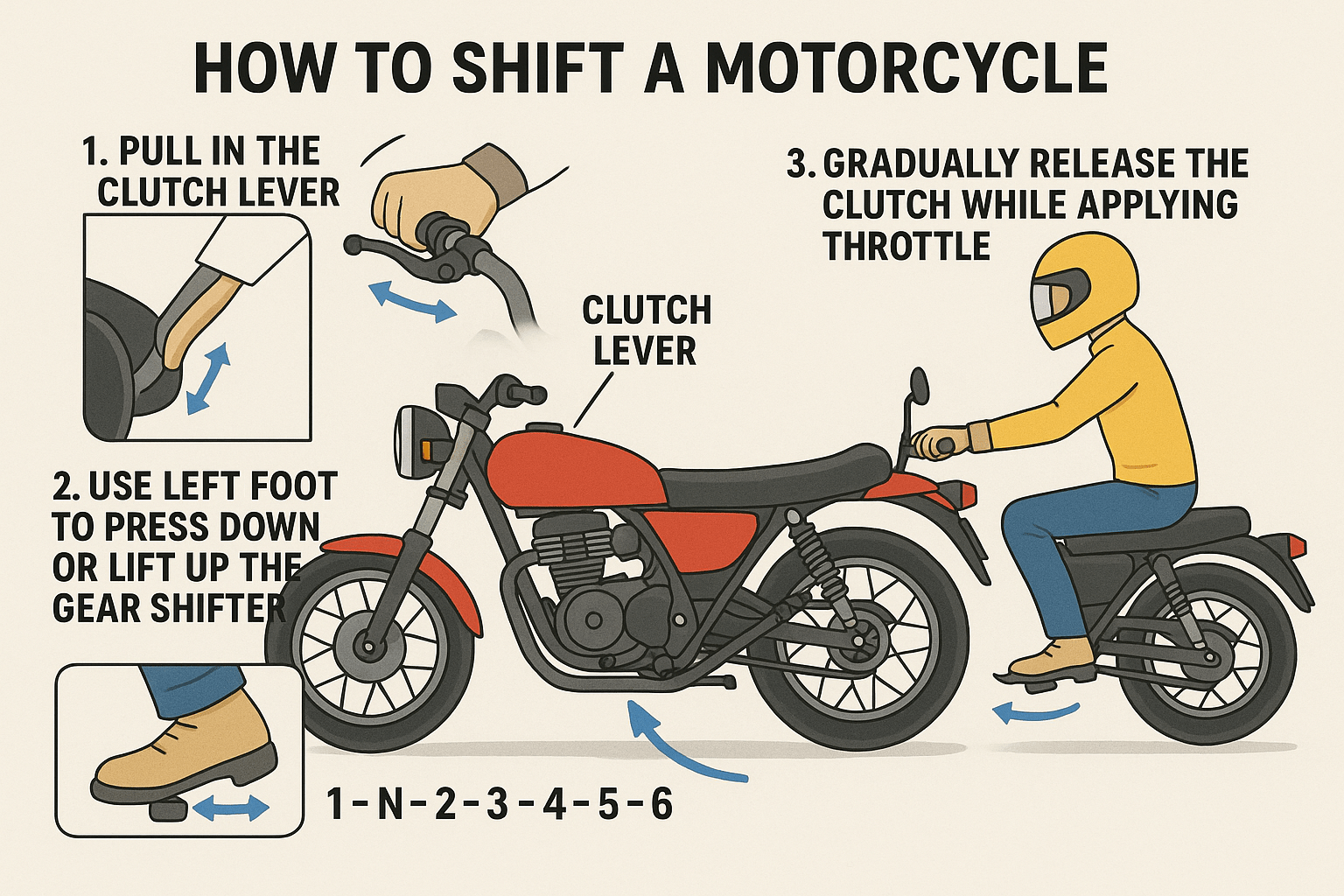 How to Shift a Motorcycle