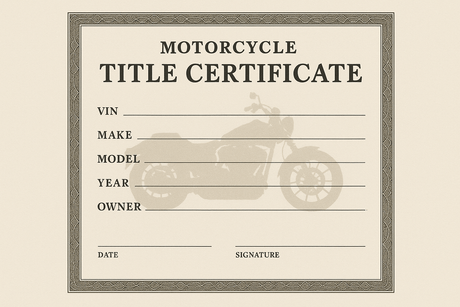 How Can You Get a Title for a Motorcycle?