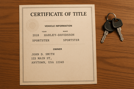 What Does It Mean When a Motorcycle Has No Title?