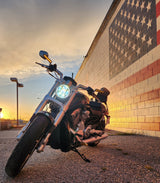 Eagle Lights V-Rod / Street Rod LED Projection Headlight with Halo Ring